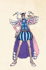 Bon Clay, official character art from the One Piece anime